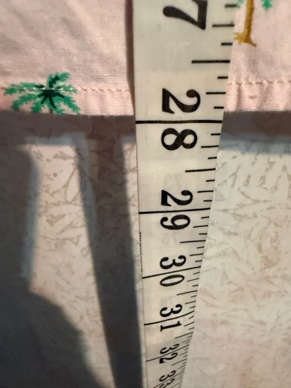 J. Crew Pink Short-Sleeve Button-Down Shirt Green Palm Tree PrintFlex Washed Sm